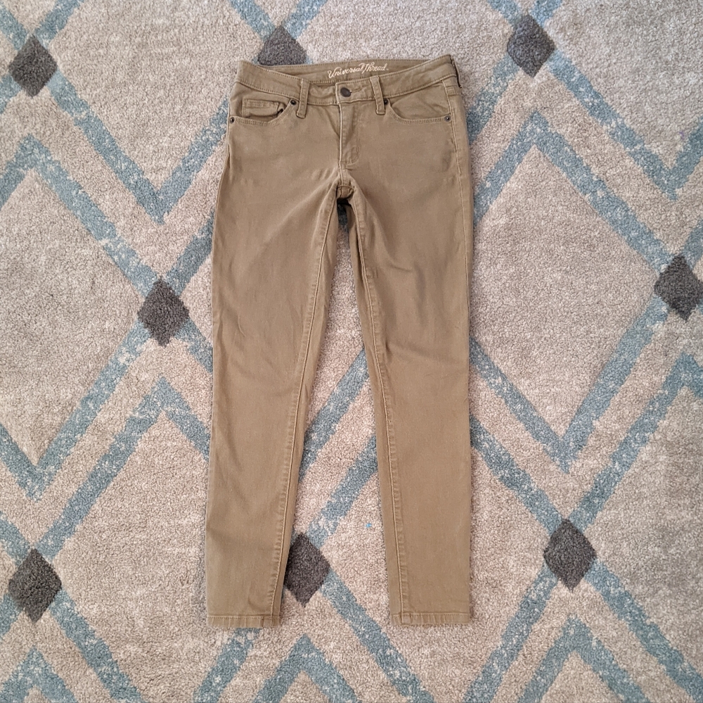 Universal Thread Women's Pants, Khaki Brown, Size 00/24S